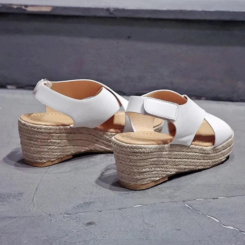 Åben Tå Ortopædiske Sandaler Dame - Kilehæl - Skridsikker Sandals Danmarkmode.dk
