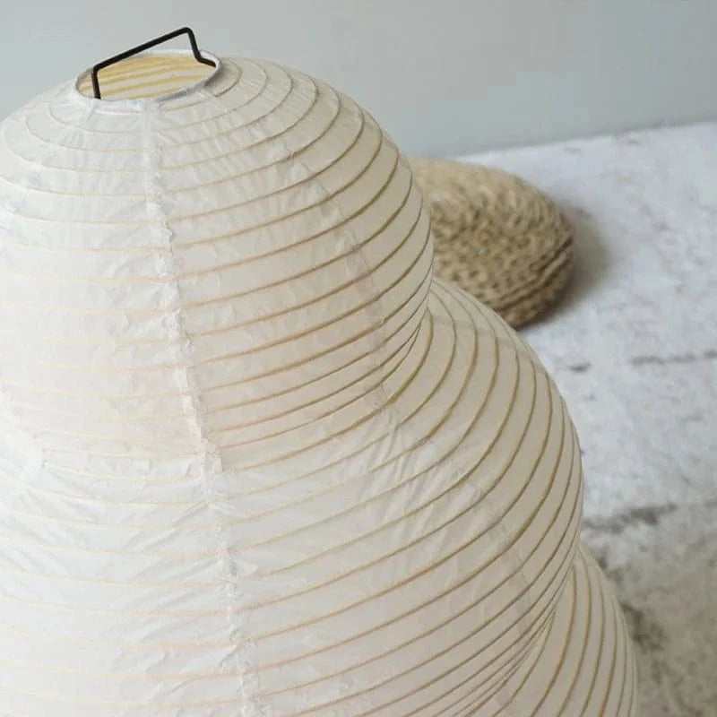 Akari 24N 3 Tiered Rispapir Bordlampe - Natlampe - Japandi - E27 Table Lamp Danmarkmode.dk