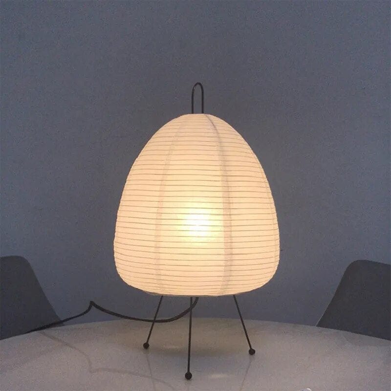 Akari Gulvlampe - Japandi Rispapir Lampe - Vintage Floor Lamps Danmarkmode.dk