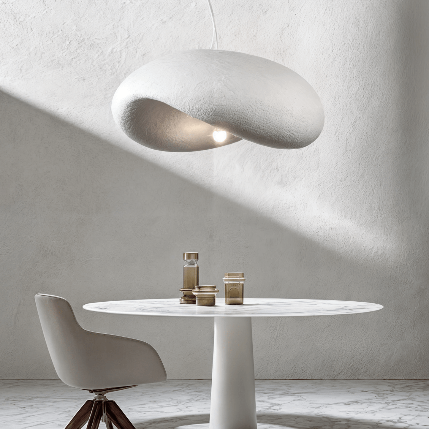 Anne Lampe Crystal Table Lamp - Modern Glass Accent Light - Elegant Home Decor for Living Room - Brushed Steel Finish Danmarkmode