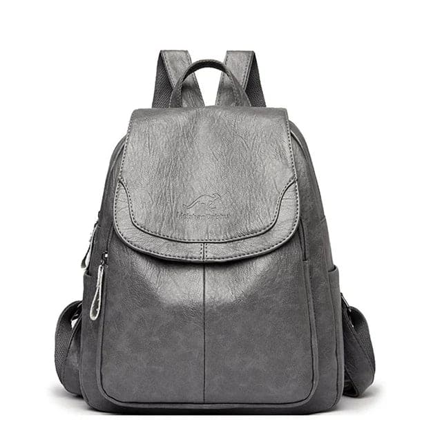 Anti-Tyveri Rygsæk I Læder - Skoletasker - RFID - Vandtæt - Moderne Backpacks Danmarkmode.dk