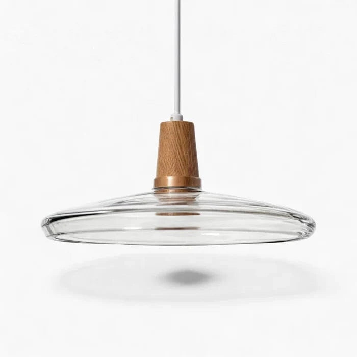 Antik Klart Glas Træ Lysekrone - Pendellampe - Moderne - Hængende Ceiling Light Fixtures Danmarkmode.dk