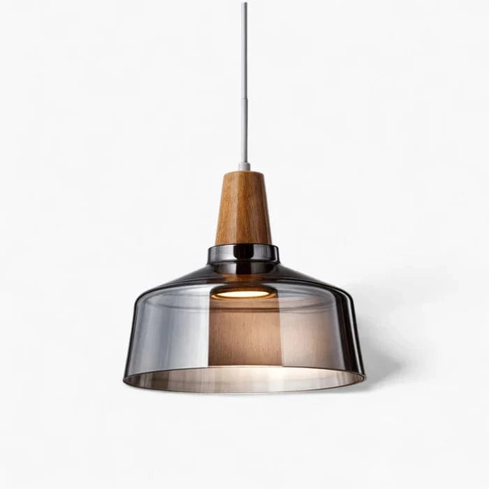 Antik Klart Glas Træ Lysekrone - Pendellampe - Moderne - Hængende Ceiling Light Fixtures Danmarkmode.dk