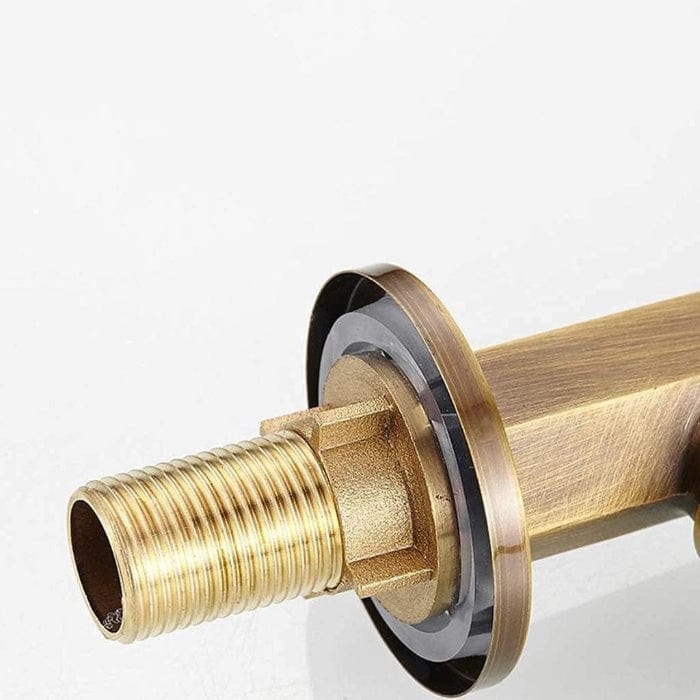 Antik Massiv Messing Køkkenarmatur - Blandingsbatteri - Svanehals Kitchen Sink Faucets Danmarkmode.dk