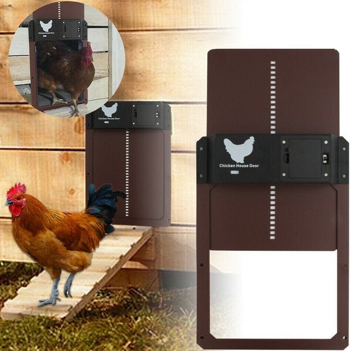 Automatisk Hønsehus Dør til Kyllinger - Holdbar, Smart & Nem Installation Pet Supplies > Livestock Supplies > Poultry Supplies Danmarkmode.dk