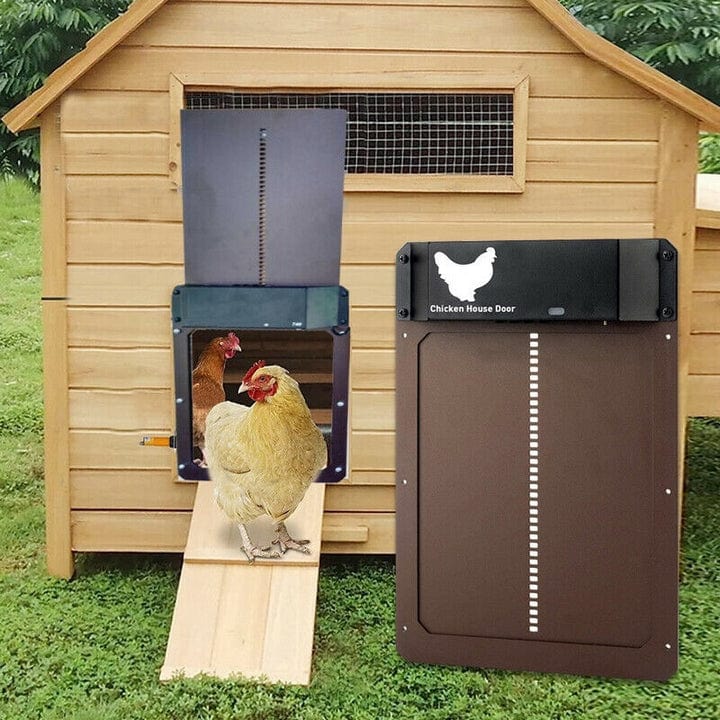 Automatisk Hønsehus Dør til Kyllinger - Holdbar, Smart & Nem Installation Pet Supplies > Livestock Supplies > Poultry Supplies Danmarkmode.dk