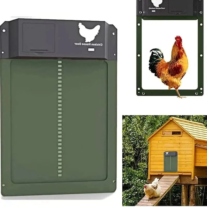 Automatisk Hønsehus Dør til Kyllinger - Holdbar, Smart & Nem Installation Pet Supplies > Livestock Supplies > Poultry Supplies Danmarkmode.dk