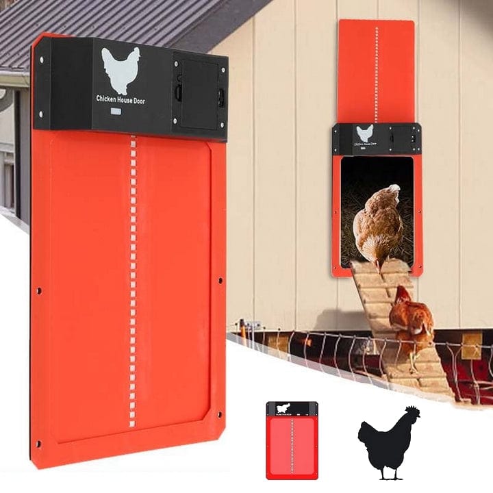 Automatisk Hønsehus Dør til Kyllinger - Holdbar, Smart & Nem Installation Pet Supplies > Livestock Supplies > Poultry Supplies Danmarkmode.dk