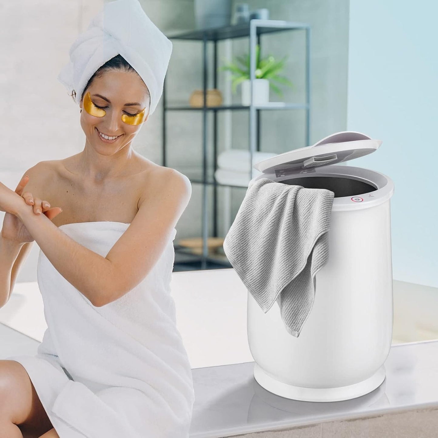 Bærbar Håndklædevarmer Spand - Varmeapparat - Letvægts - 20L Towel Warmer Bucket Danmarkmode.dk