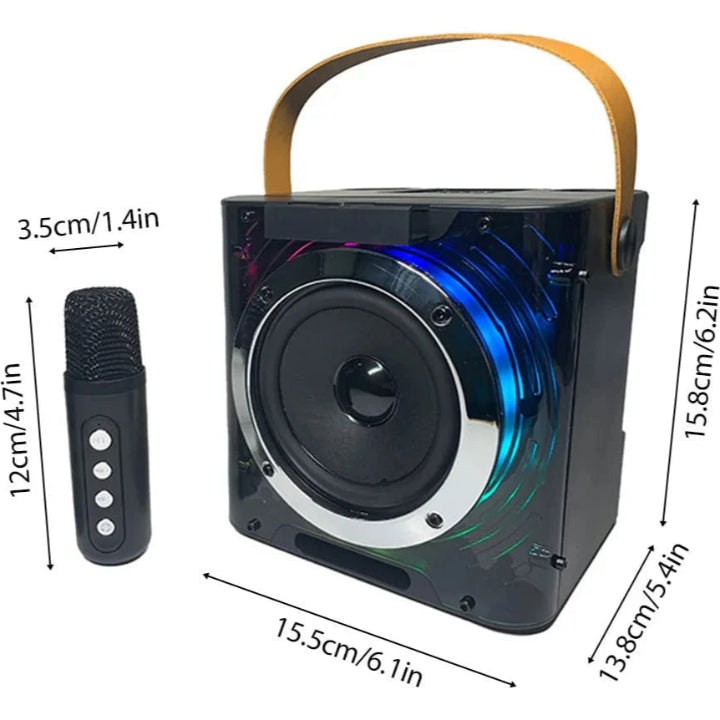 Bærbar Trådløs Karaoke Anlæg - Karaoke Sæt - Bluetooth Højttaler - Mikrofon Karaoke Systems Danmarkmode.dk