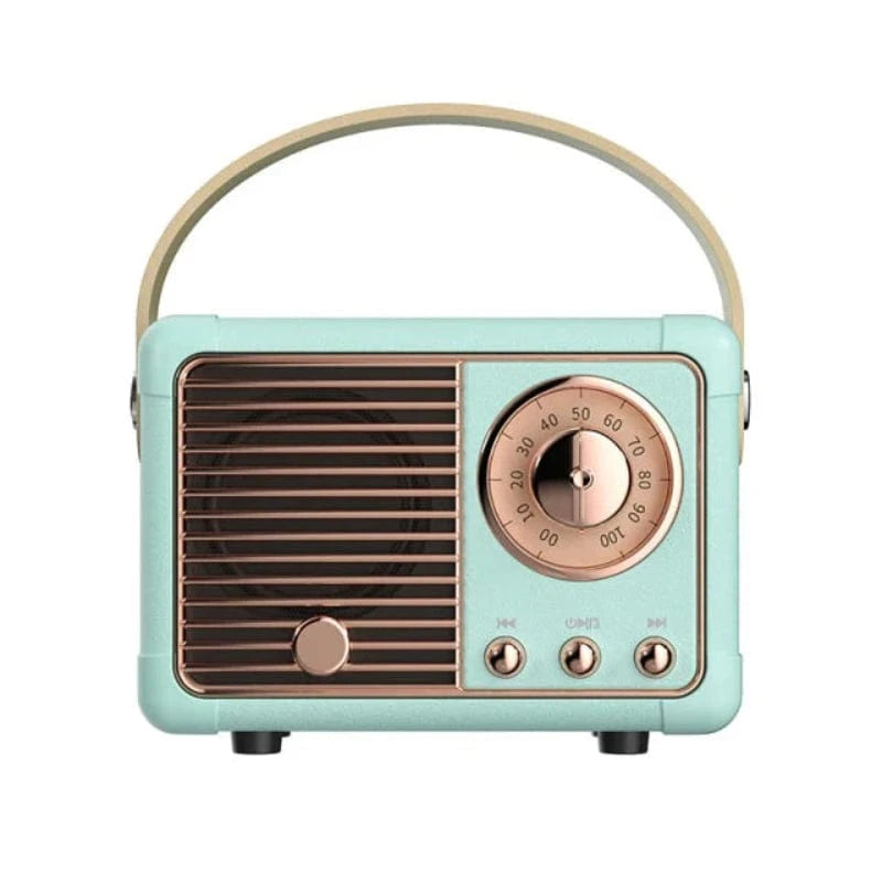 Bærbar Vintage Radio Bluetooth Højttaler - Trådløs - Mini Højttaler Bluetooth Speakers Danmarkmode.dk