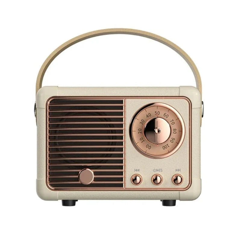 Bærbar Vintage Radio Bluetooth Højttaler - Trådløs - Mini Højttaler Bluetooth Speakers Danmarkmode.dk
