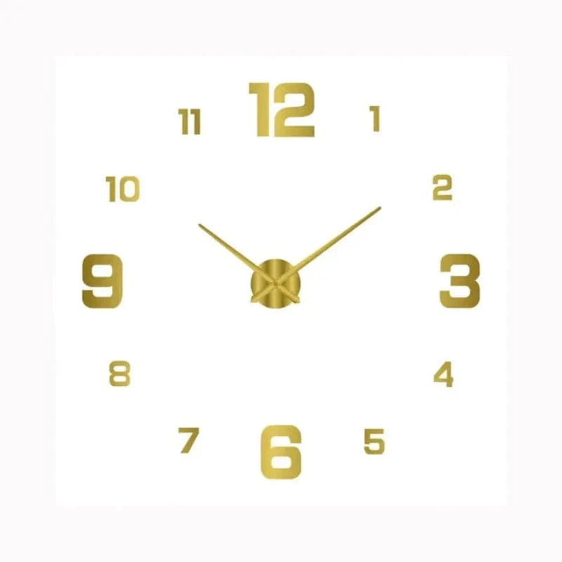 Batteridrevet Digitalt Lydløst Vægur - Moderne - Vægur med Tal - ABS Wall Clock Danmarkmode.dk