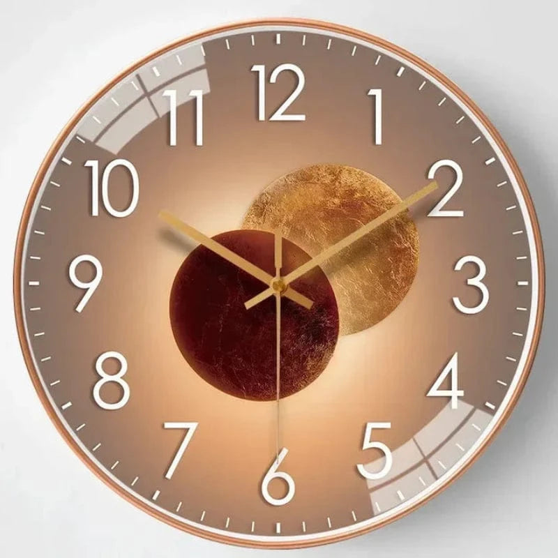 Batteridrevet Digitalt Lydløst Vægur - Moderne - Vægur med Tal - ABS Wall Clock Danmarkmode.dk
