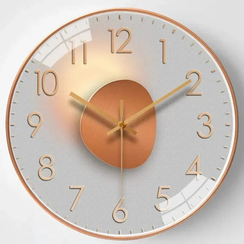 Batteridrevet Digitalt Lydløst Vægur - Moderne - Vægur med Tal - ABS Wall Clock Danmarkmode.dk