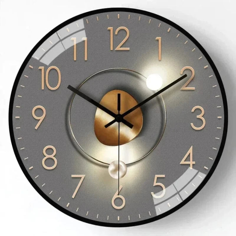 Batteridrevet Digitalt Lydløst Vægur - Moderne - Vægur med Tal - ABS Wall Clock Danmarkmode.dk