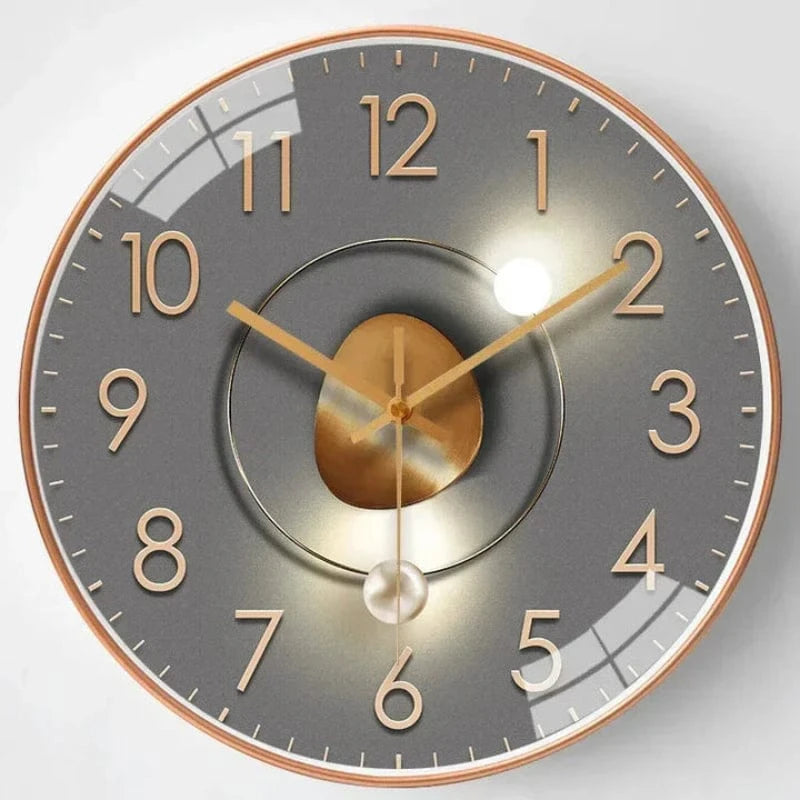 Batteridrevet Digitalt Lydløst Vægur - Moderne - Vægur med Tal - ABS Wall Clock Danmarkmode.dk