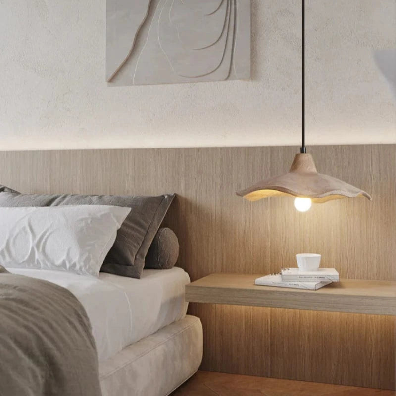 Blomsterform Cement Pendellampe - Wabi Sabi - Indendørs - E27 Pære Ceiling Light Fixtures Danmarkmode.dk