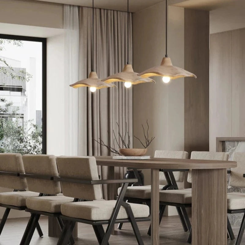 Blomsterform Cement Pendellampe - Wabi Sabi - Indendørs - E27 Pære Ceiling Light Fixtures Danmarkmode.dk