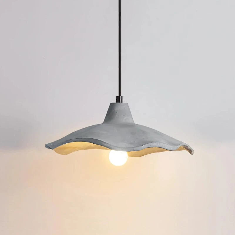 Blomsterform Cement Pendellampe - Wabi Sabi - Indendørs - E27 Pære Ceiling Light Fixtures Danmarkmode.dk