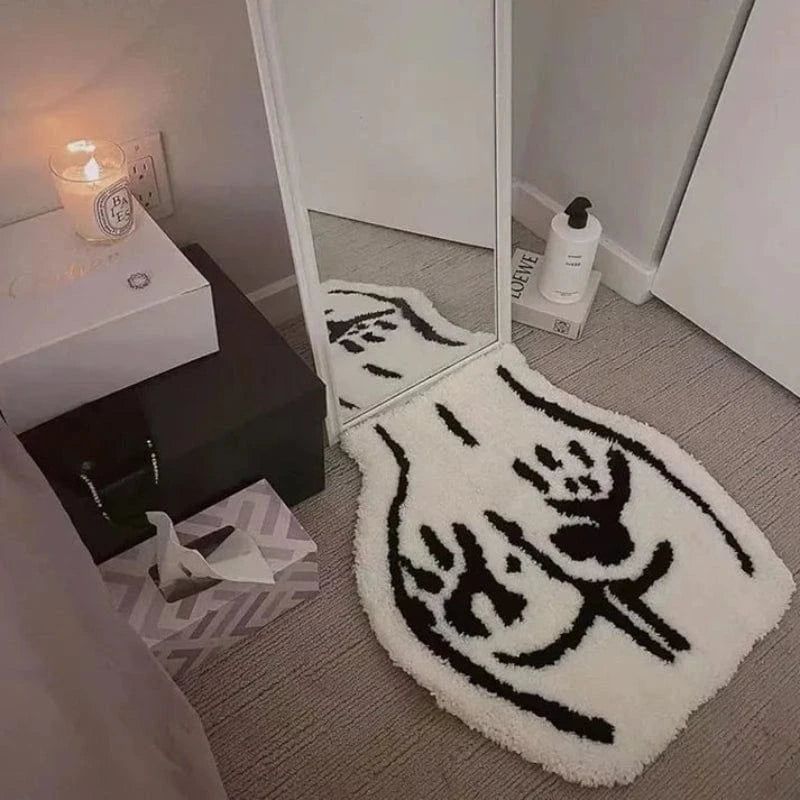 Booty Håndaftryk Tufted Dørmåtte - Absorberende - Skridsikker - Gulvtæppe Door Mats Danmarkmode.dk