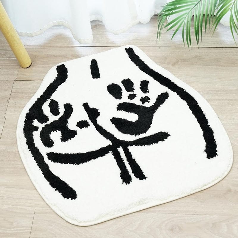Booty Håndaftryk Tufted Dørmåtte - Absorberende - Skridsikker - Gulvtæppe Door Mats Danmarkmode.dk