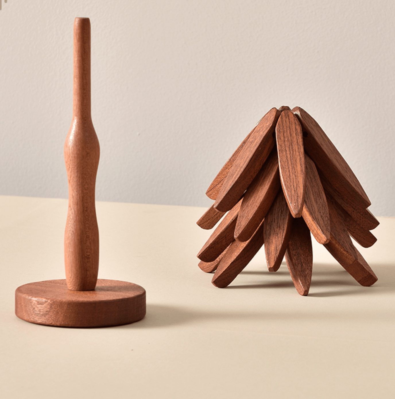 Bordskåner Træ - Håndlavet Juletræ - Sæt 3 Bordskåner I Træ Home Decors Danmarkmode.dk