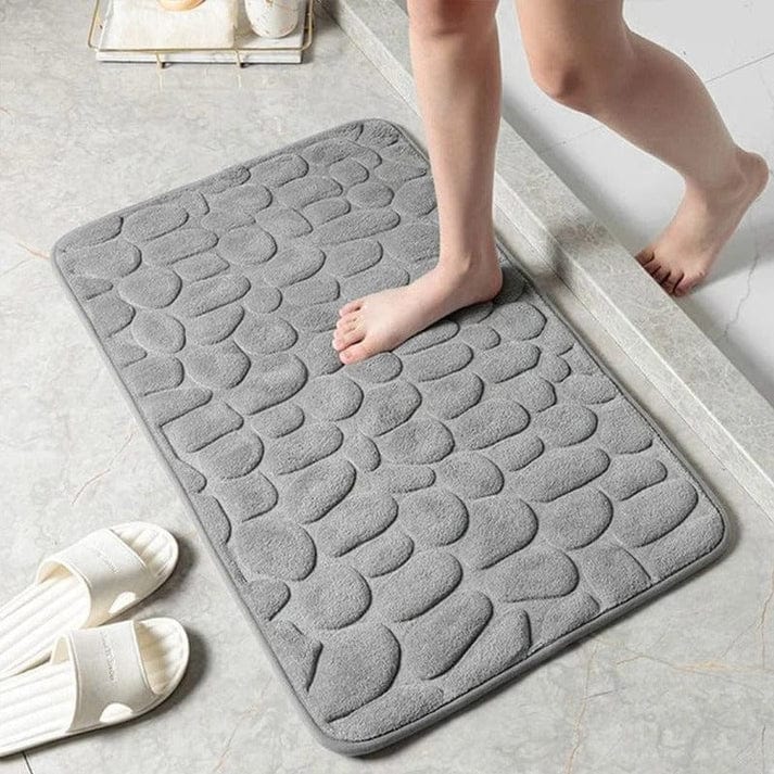 Brosten Præget Bademåtte - Memory Foam - Skridsikker - Absorberende Bath Mats Danmarkmode.dk
