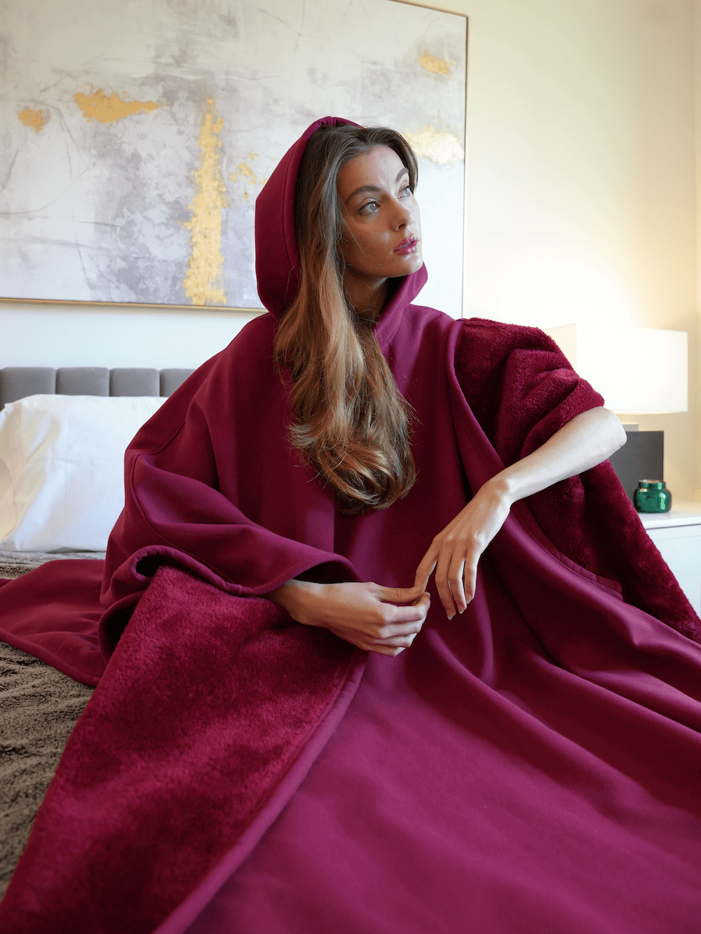 Cloak Hoodie – Vægtet Hættetrøje – Oversized & Ultra-blød – Anti-stress Design Loungewear Tops Danmarkmode