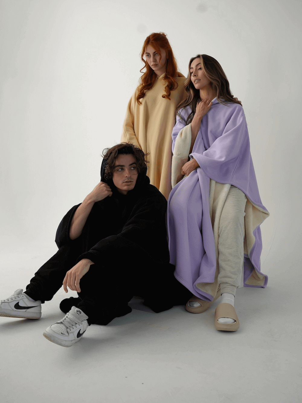 Cloak Hoodie – Vægtet Hættetrøje – Oversized & Ultra-blød – Anti-stress Design Loungewear Tops Danmarkmode