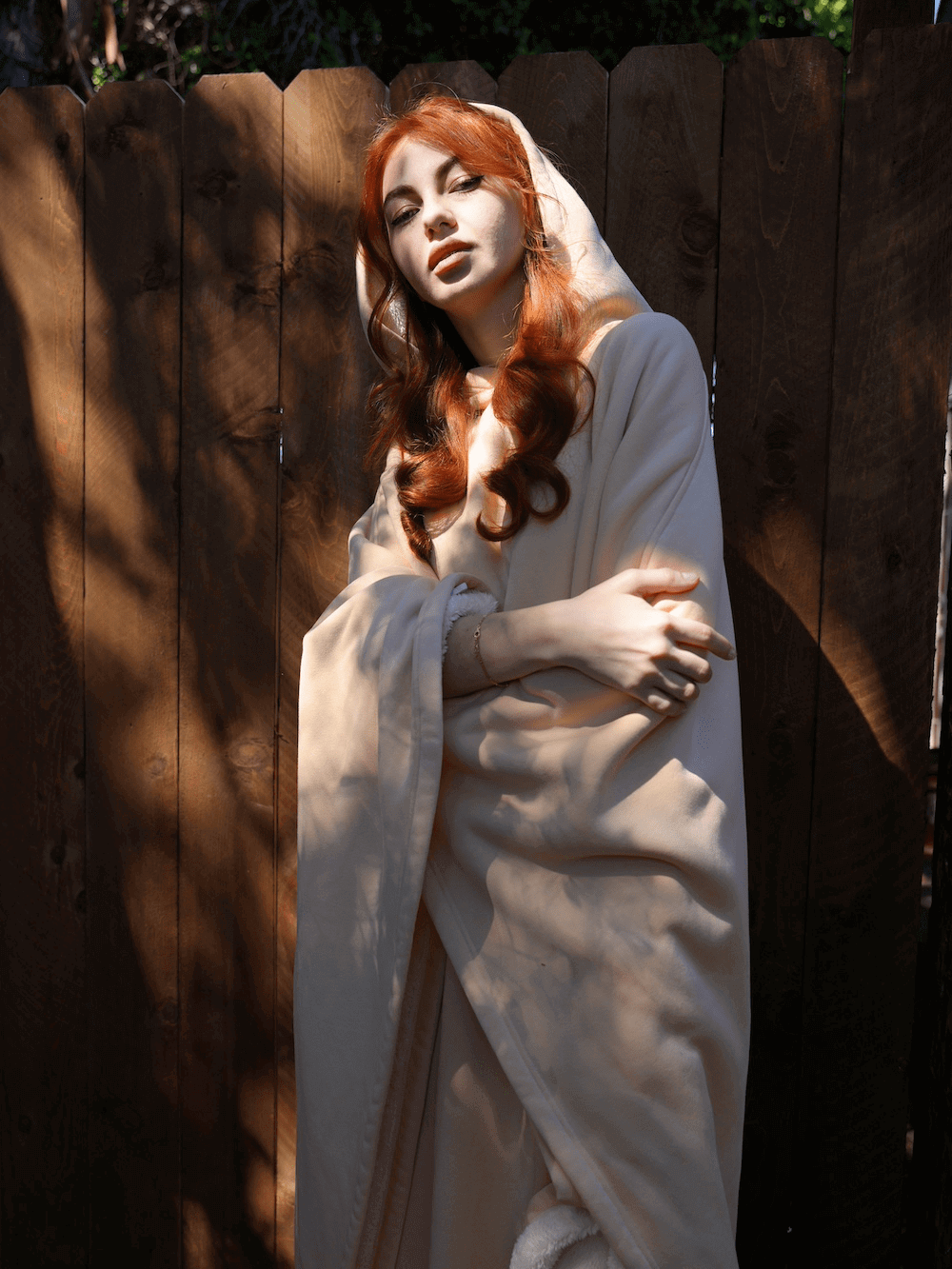 Cloak Hoodie – Vægtet Hættetrøje – Oversized & Ultra-blød – Anti-stress Design Loungewear Tops Danmarkmode