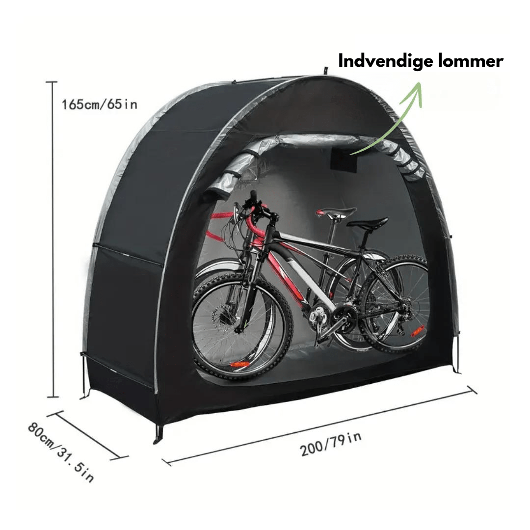 Cykeltelt til 2 cykler – Vandtæt opbevaring – Robust Oxford-stof – Hurtig montering Bicycle Covers Danmarkmode