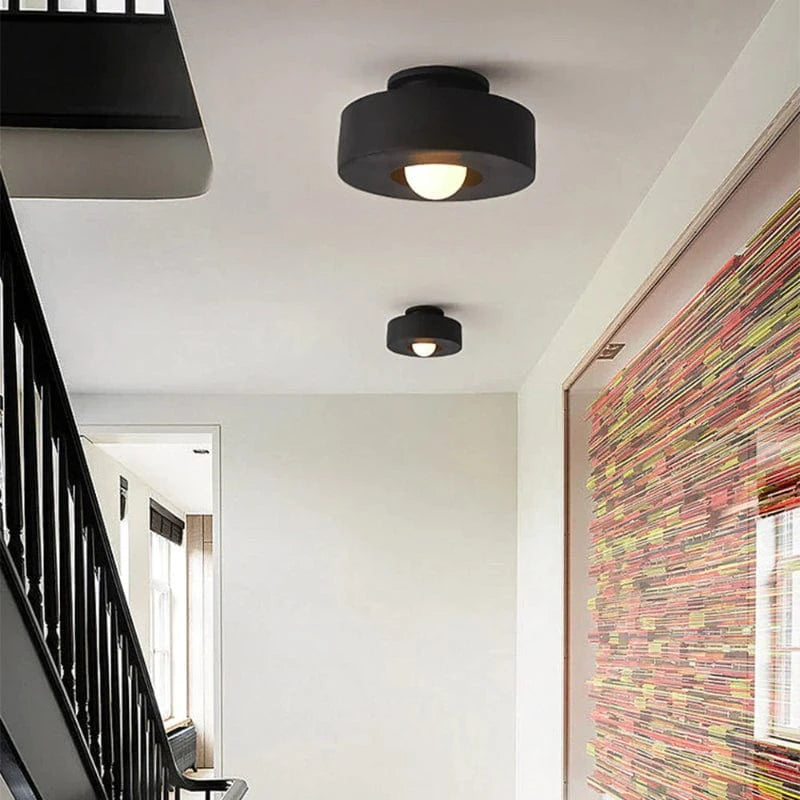 Cylindrisk Tromleform Loftlampe - Matte - LED Pære - Moderne - 30cm Ceiling Light Fixtures Danmarkmode.dk