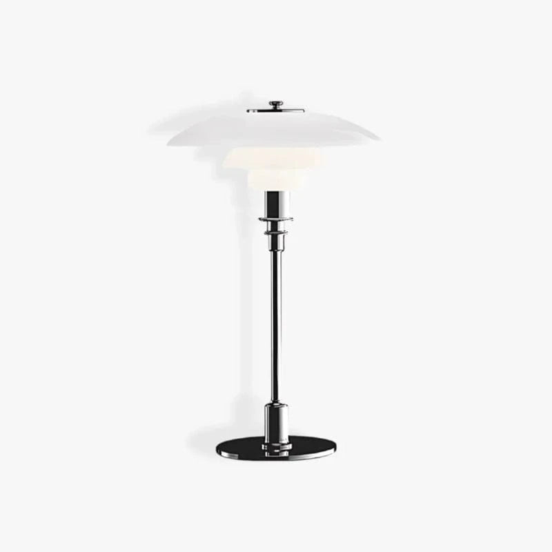 Danish Design PH Glas Bordlampe - Lagdelt Lampeskærm - LED - E27 Pære Table Lamp Danmarkmode.dk