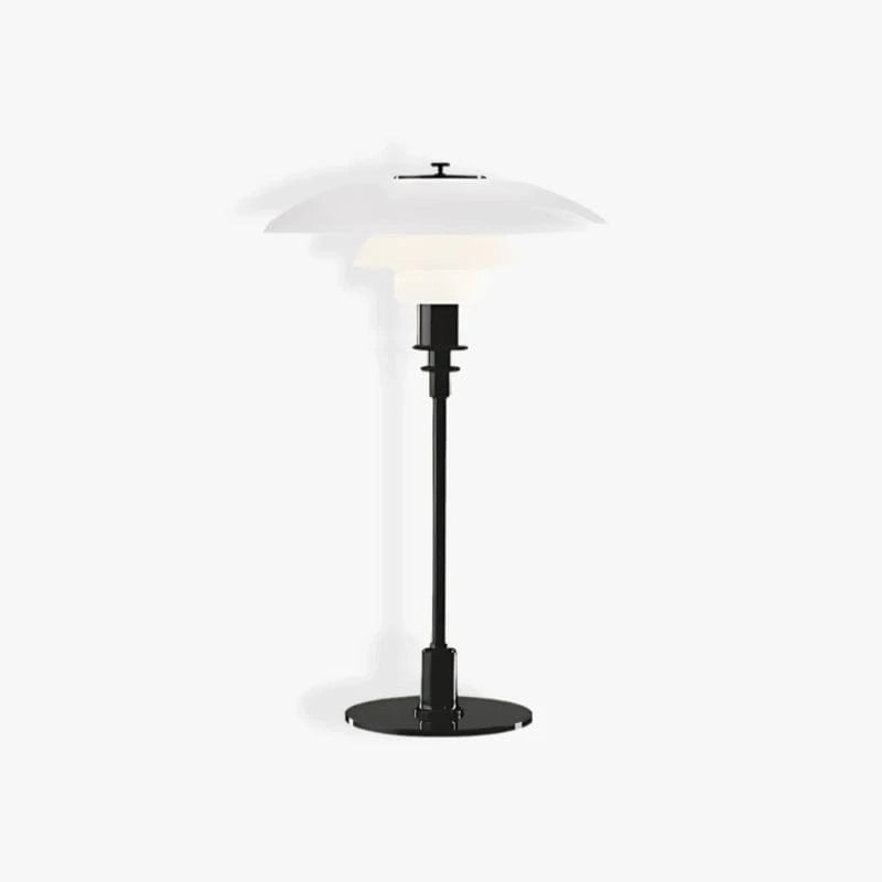 Danish Design PH Glas Bordlampe - Lagdelt Lampeskærm - LED - E27 Pære Table Lamp Danmarkmode.dk