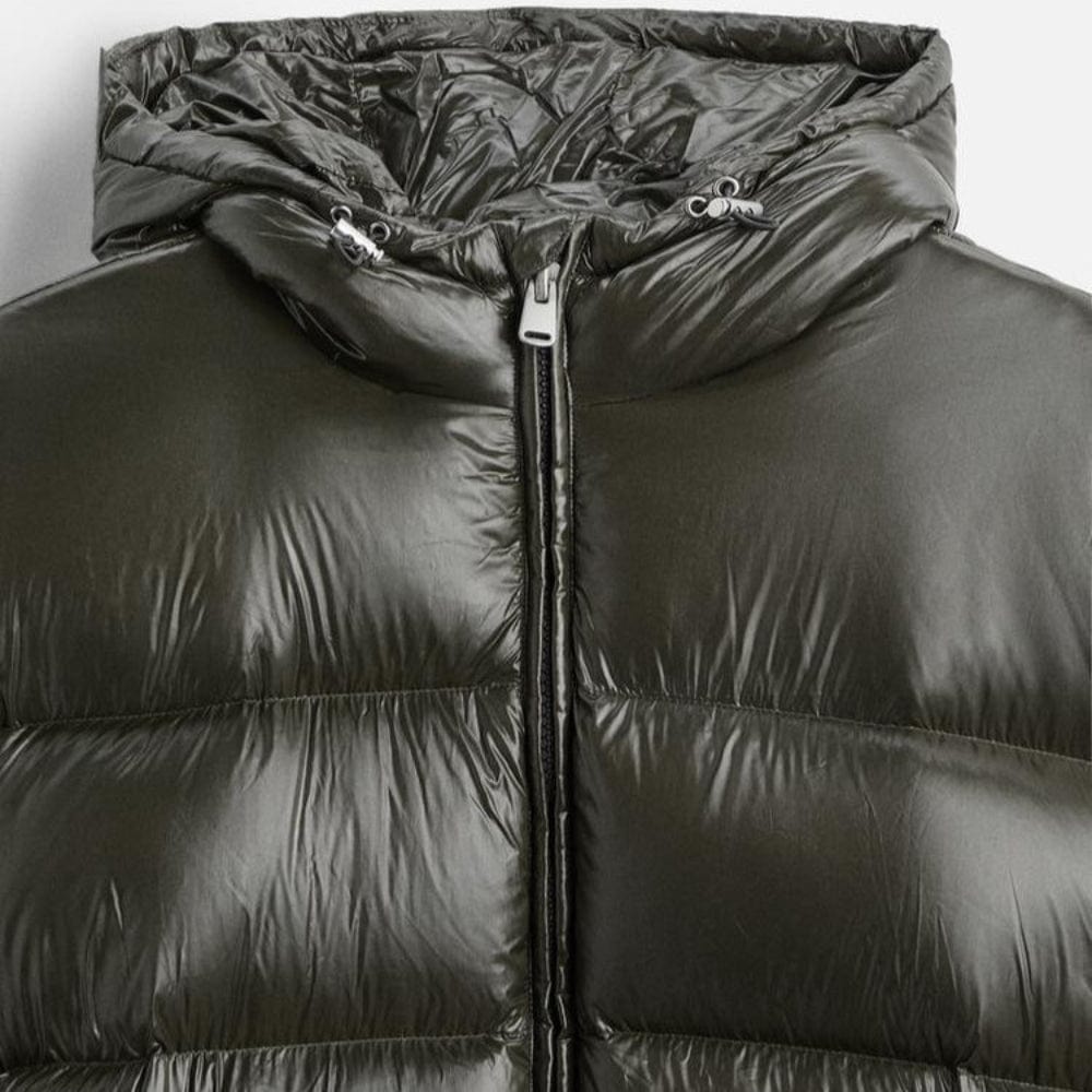 Dunjakke Herre - Puffer Jakke Med Hætte Puffer Jacket Danmarkmode.dk