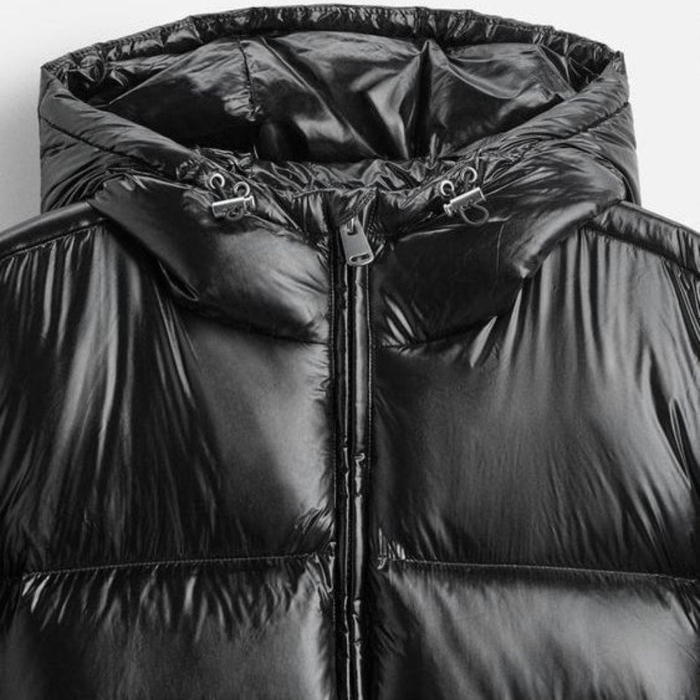 Dunjakke Herre - Puffer Jakke Med Hætte Puffer Jacket Danmarkmode.dk
