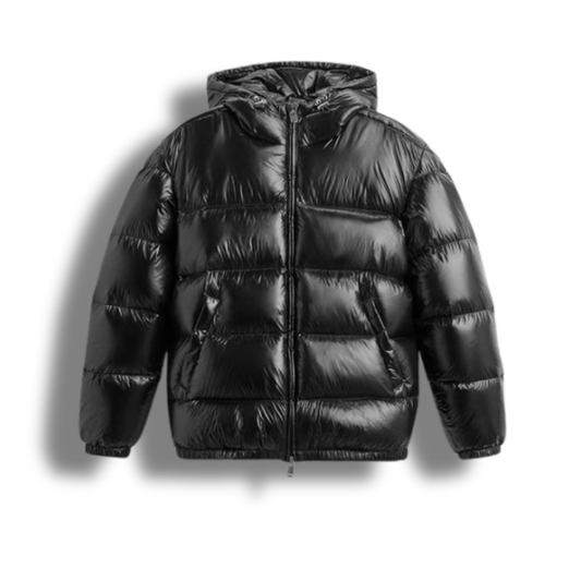 Dunjakke Herre - Puffer Jakke Med Hætte Puffer Jacket Danmarkmode.dk