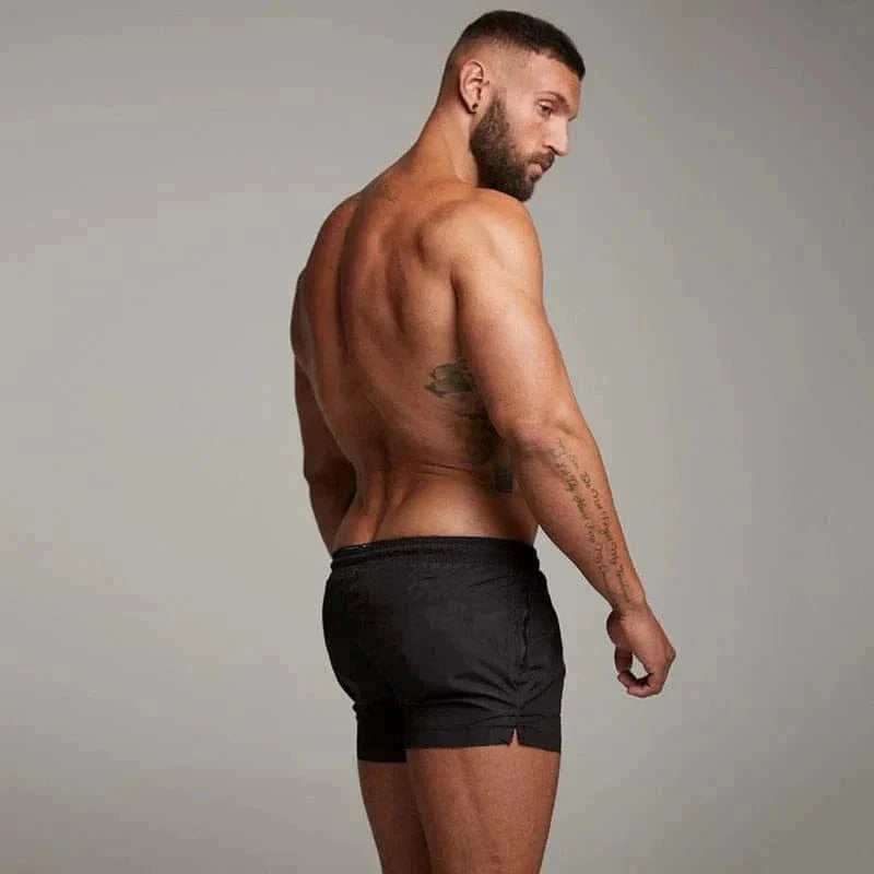 Eckbert Mænds Korte Badeshorts - Aqua, Hurtig Tørring, Polyester, Med Lomme, Komfortabel, Casual Sommerstil Swim shorts Danmarkmode.dk
