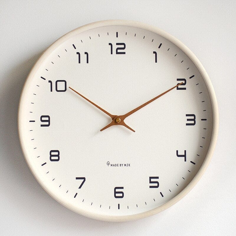 Elegant Træ Vægur til Moderne Indretning, Minimalistisk Design, Håndlavet, Unisex Wall Clock Danmarkmode.dk