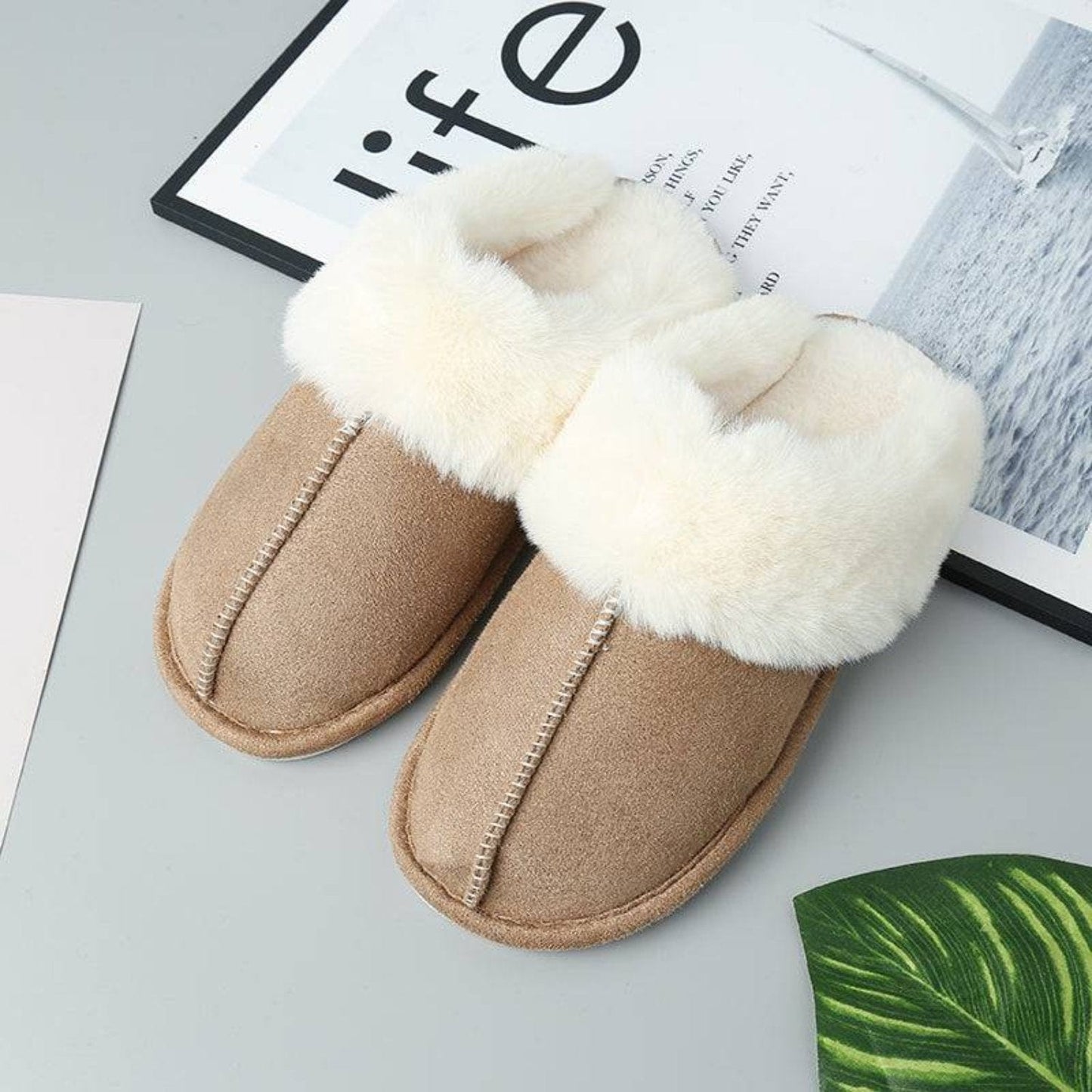 Elegante Tøfler | Stilfuld Casual Footwear | Kvalitetsmateriale | Dame Tøfler i Blå Slippers Danmarkmode.dk