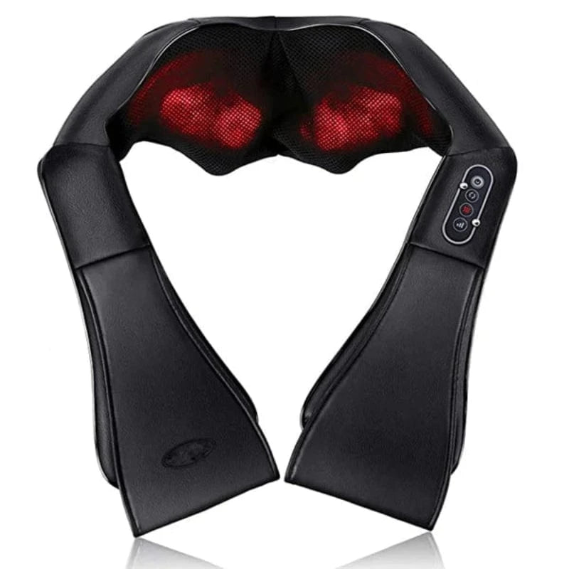 Elektrisk Shiatsu Nakke Massageapparat - Læder - U-Form - Opvarmet Electric Massagers Danmarkmode.dk