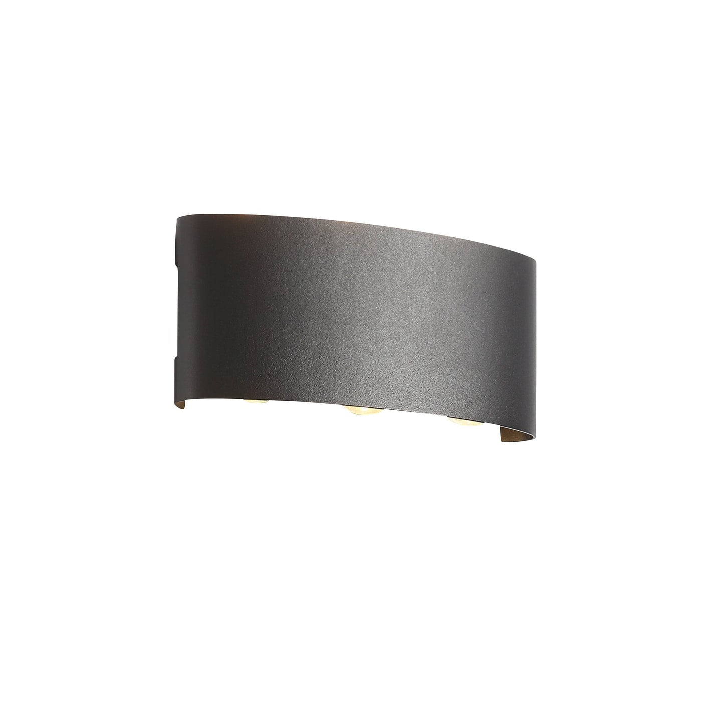 Energieffektiv Sort Væglampe - Inden- Og Udendørs Belysning - 6W - 17CM - 3000K Wall Lamp Danmarkmode.dk