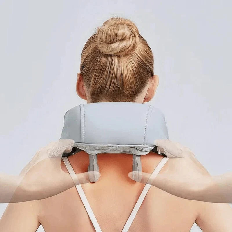 Ergonomisk Elektrisk Nakkemassage Apparat - Bærbar - Automatisk - PU Læder Electric Massagers Danmarkmode.dk