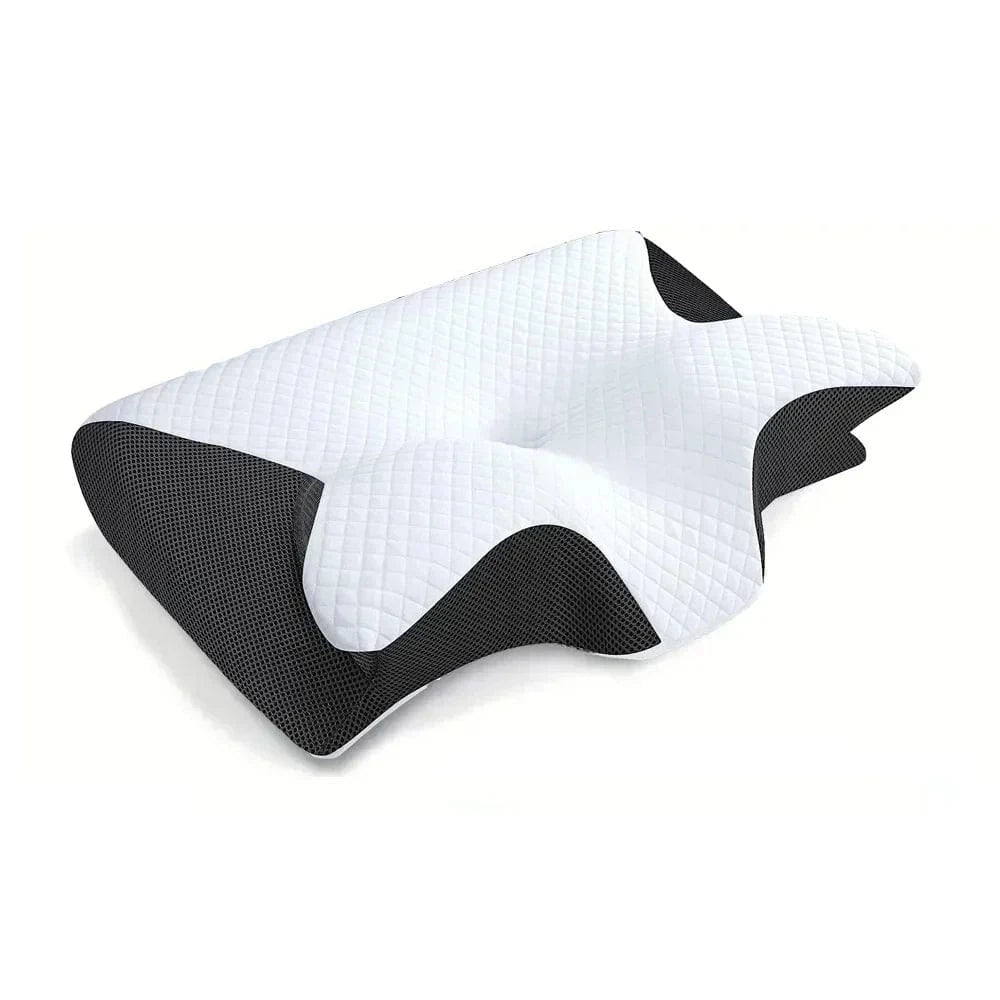 Ergonomisk Pude I Memory Foam – 2-i-1 Design – Mod Nakkesmerter & Bedre Søvn Pillows Danmarkmode