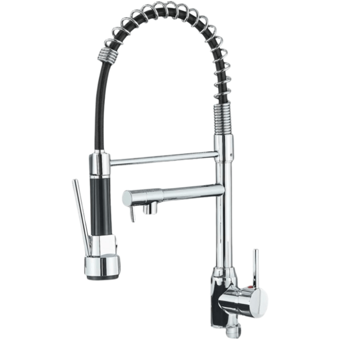 Fleksibel Blandingsbatteri Køkken - Rustfrit Stål - 360 Graders - Dobbeltgreb Kitchen Sink Faucets Danmarkmode.dk