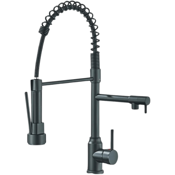 Fleksibel Blandingsbatteri Køkken - Rustfrit Stål - 360 Graders - Dobbeltgreb Kitchen Sink Faucets Danmarkmode.dk