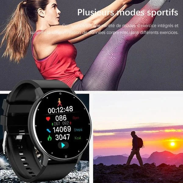 Fuld Touchskærm Smart Ur til Mænd - Vandtæt - Fitness Tracker - Android og IOS Smart Watch Danmarkmode.dk
