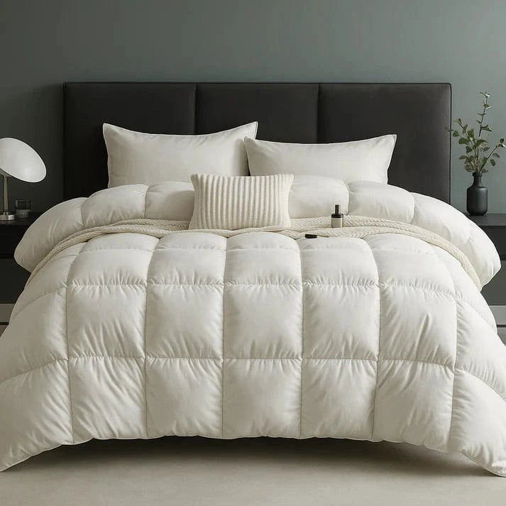 Gåsedun Vinter Tyngde Dyne - Quiltet - Varm - Fluffy - Blød Comforters Danmarkmode.dk