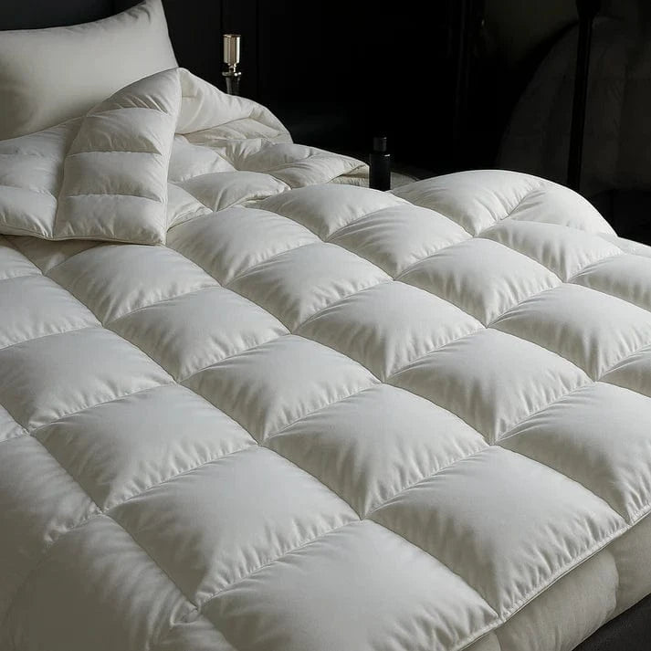 Gåsedun Vinter Tyngde Dyne - Quiltet - Varm - Fluffy - Blød Comforters Danmarkmode.dk
